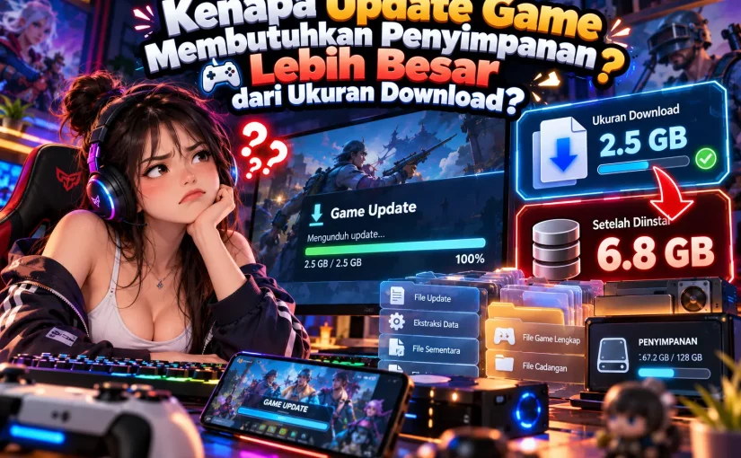 Kenapa Update Game Membutuhkan Penyimpanan Lebih Besar dari Ukuran Download?